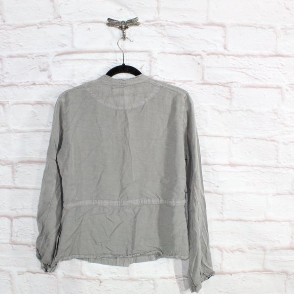 Sanctuary Gray 100% Lyocell Snap Button Front Pockets Jacket Size L - Picture 6 of 9